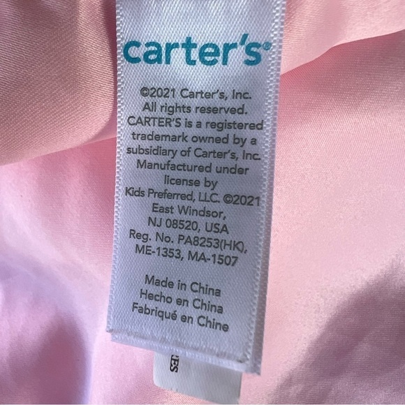 Carter’s Sleepy Kitten Cat Lovey Plush Security Blanket Snuggler 2021 Satin Trim - Picture 9 of 9